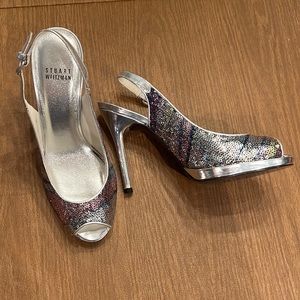 Stuart Weitzman rainbow sequin sandal
